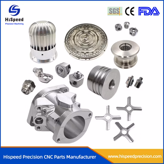 Processamento em torno CNC Peças personalizadas de aço inoxidável de cinco eixos de alumínio
